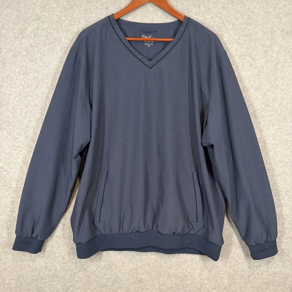 WALTER HAGEN HYDRO HALT V-NECK GOLF RAIN JACKET BLUE MENS XL EXCELLENT